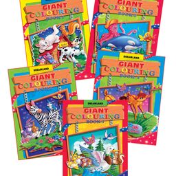 Dreamland Publications Giant Colouring 5 Books - English-59