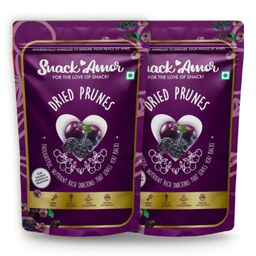 SnackAmor Dried Prunes Pack of 2 - 100 gm Each-11