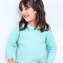 Babyhug Full Sleeves Pullover Sweater Stripes - Blue-image-34