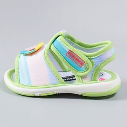 Cute Walk by Babyhug Sandals Floral Appliques - Green-picture-8