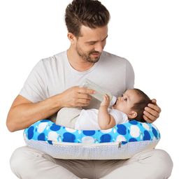 VParents Feeding Pillow Apple Print - Blue-image-32