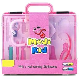 Zephyr Medi Kid Doctor Playset Pink - 15 Pieces-13