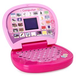 House of kids Battery Operated Toy Laptop - Pink-image-20