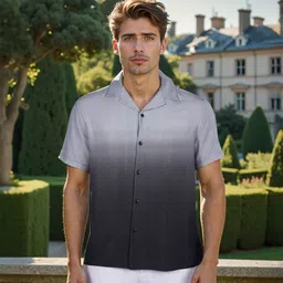 Celio Colourblocked Cuban Collar Classic Casual Shirt-picture-29