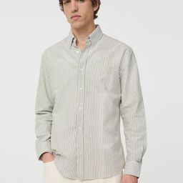 MANGO MAN Striped Pure Cotton Casual Shirt-picture-0