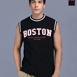 KAY DEE Men Pack of 2 Typography Printed Round Neck Cotton Slim Fit T-shirts-image-99