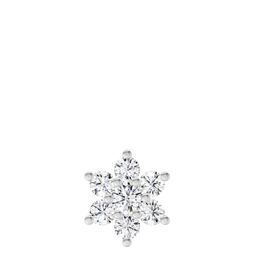 Sparkles Diamond 0.11 Carat Floral Round Shape Diamond Nose Pin 14K White Gold-image-29