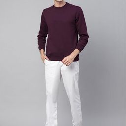 Mast & Harbour Men Solid Cotton Anti Odour Sweatshirt-image-94