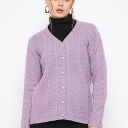 Madame Women Cable Knit Cardigan-image-85