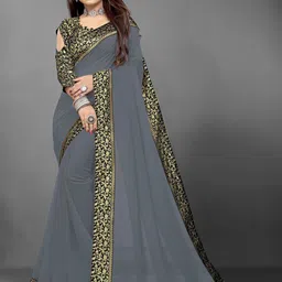 limtd Woven Design Pure Georgette Saree-image-76