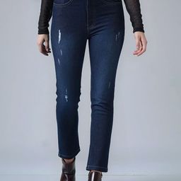 DressBerry jeans for women Skinny Fit High-Rise Mildly Distressed Light Fade Jeans-picture-2