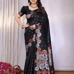 KALINI Woven Design Silk Blend Saree-image-87