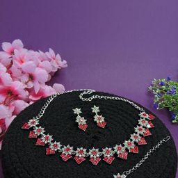 VATSALYA creation Women Red Jewellery Set-image-66