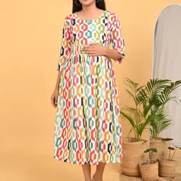 GOLDSTROMS Floral Print Maternity A-Line Dress-picture-23
