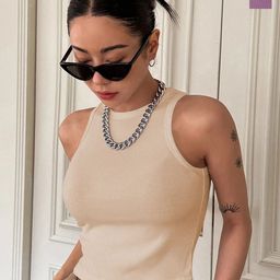 TOOCHKI Women Pack Of 2 Round Neck Tank Crop Top-image-102