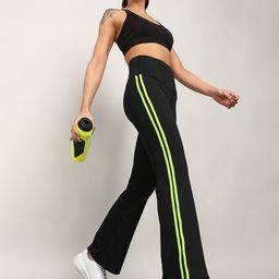 Rock Paper Scissors High Waist Flared Gym Tights-image-80