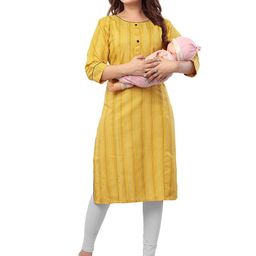 B2F Manufacturing & Designing Kurti Striped Maternity Kurta-image-91