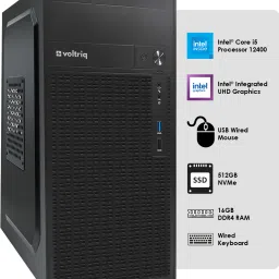 Voltriq Consumer Series Core i5 (12th Gen) (16 GB DDR4/512 GB SSD/Windows 11 Home/27 Inch Screen/Consumer Series High Performance Desktop Computer) image 2