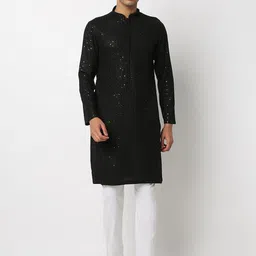 Ethnicity Men Embroidered Regular Kurta with Pyjamas-picture-26