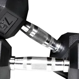HackerX 2 Pieces Hexagon Fixed Weight Dumbbells - 7.5Kg Each-56