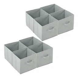 Kuber Industries Grey 6 Pieces Drawer Organisers-17