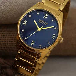 CARLOS PHILIP Men Embellished Dial Bracelet Style Analogue Watch Romaluxe RSG 13 BLUE-picture-16