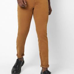 The Collection Men Slim Fit Mid-Rise Mildly Distressed Non Stretchable Jeans-image-60