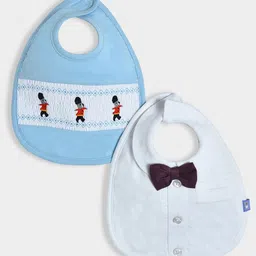 MiArcus Infants Pack Of 2 Pure Cotton Feeding Bibs-image-26