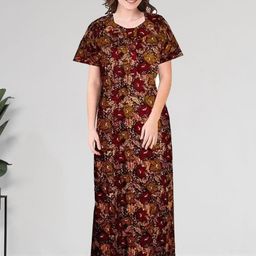 AAKARSHANA CREATION Women Printed Cotton Nightdress-picture-13