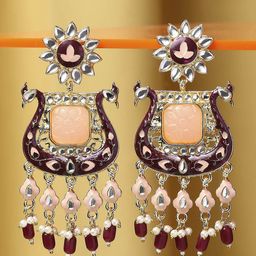 OOMPH Floral Drop Earrings-image-90