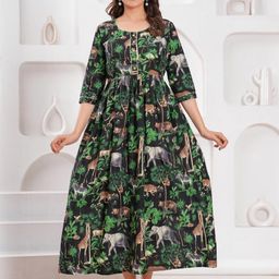 FASHION CLOUD Women Black Kurtis-image-73