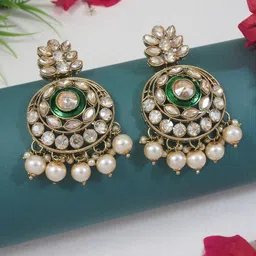 I Jewels Contemporary Chandbalis Earrings-21