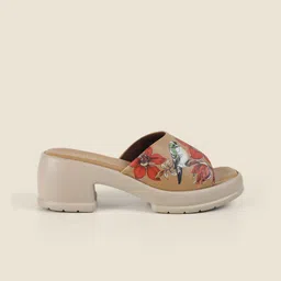 Metro Printed Block Mules image 3