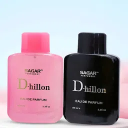 SAGAR PERFUMERY Set Of 2 D-Hillon Pink & Black Eau De Perfume- 100 ml Each-11