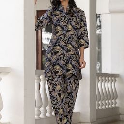 Moda Rapido Women Floral Printed Regular Kurta with Patiala-picture-37