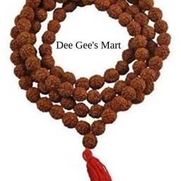 Divine souvenirs Unisex Rudraksh Beaded Minimal Chain image 1