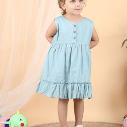 Polka Tots Print A-Line Dress-image-49