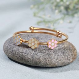 Elegante kids Girls Gold-Plated Skin-Friendly Adjustable Bangle-image-74