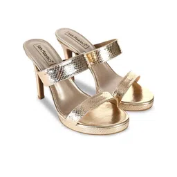 San Marino by Shoe Bank Women Textured Party Stiletto Sandals-image-48