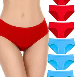 EMBATA Women Bikini Red, Blue Panty-picture-41