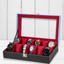 ZENWOOD Men's and Women's Watch Box Holder Organizer Case-image-95