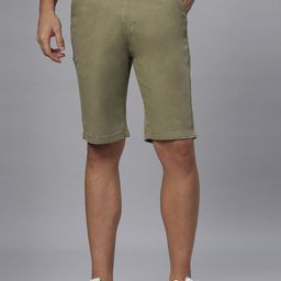 Hence Men Solid Mid-Rise Chino Shorts-image-53