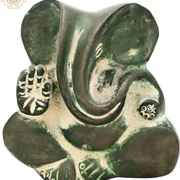 Exotic India Green Religious Idol Showpiece-15
