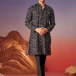 Eleven Brothers Men Geometric Kurta-image-49