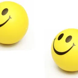 2 PCS Smiley Ball OR Soft Stress Relief Ball OR Smiley Squeeze Ball- 7 cm-44