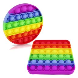 FunBlast Pop Bubble Stress Relieving Silicone Pop It Fidget Toy Pack of 2 - Multicolor image 5