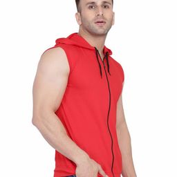Blisstone Hooded Neck Slim Fit Cotton Casual T-shirt-picture-31