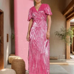 BAESD Satin Maxi Dress-image-59