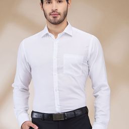 Park Avenue Cutaway Collar Slim Fit Formal Cotton Shirt-picture-41