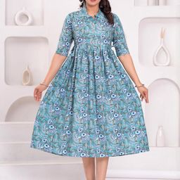 NAHIKO Women Blue Kurtas-image-96